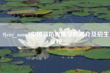 涿州中国消防救援学院简介及招生章程
