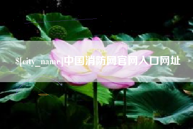 涿州中国消防网官网入口网址