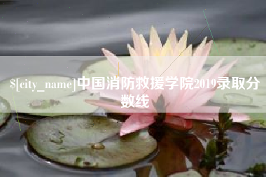 涿州中国消防救援学院2019录取分数线