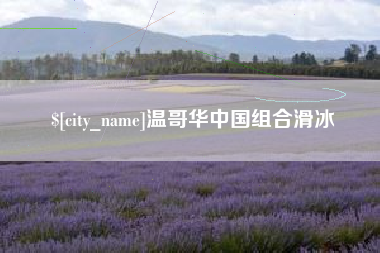 涿州温哥华中国组合滑冰