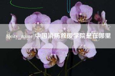 涿州中国消防救援学院是在哪里