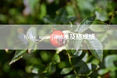 涿州5000米及格成绩