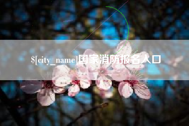 涿州国家消防报名入口
