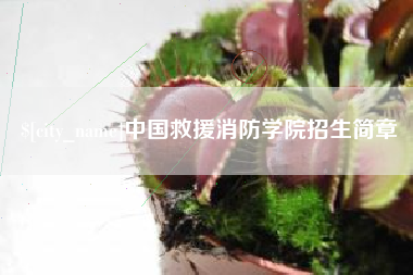 涿州中国救援消防学院招生简章