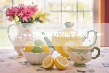涿州中国消防救援学院分数2020