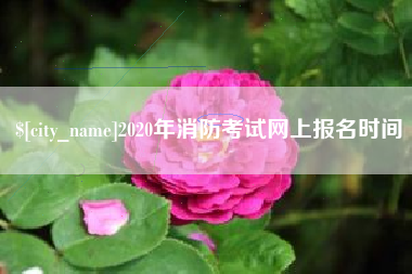 涿州2020年消防考试网上报名时间