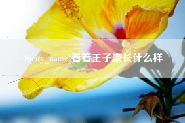 涿州看看王子豪长什么样