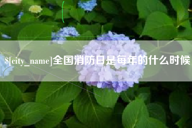 涿州全国消防日是每年的什么时候