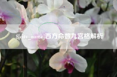 涿州西方命数九宫格解析