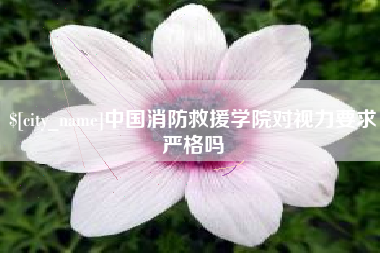 涿州中国消防救援学院对视力要求严格吗