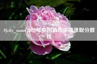 涿州2021年中国消防学院录取分数线