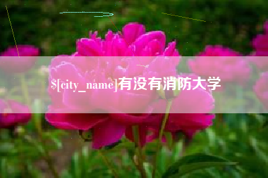 涿州有没有消防大学