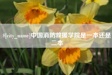 涿州中国消防救援学院是一本还是二本