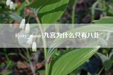 涿州九宫为什么只有八卦