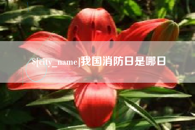 涿州我国消防日是哪日