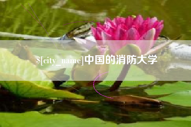涿州中国的消防大学