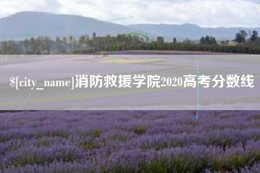 涿州消防救援学院2020高考分数线