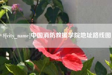 涿州中国消防救援学院地址路线图