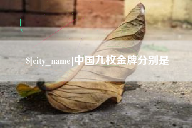 涿州中国九枚金牌分别是