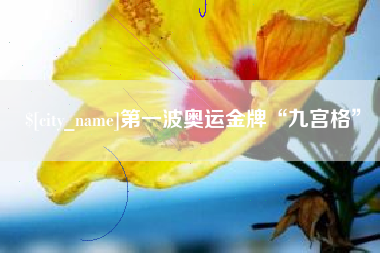 涿州第一波奥运金牌“九宫格”