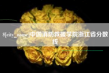 涿州中国消防救援学院浙江省分数线