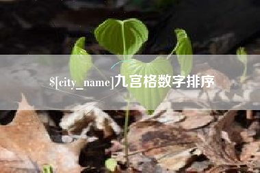 涿州九宫格数字排序