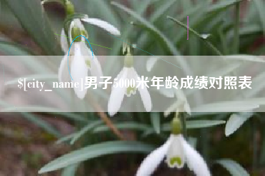 涿州男子5000米年龄成绩对照表