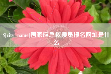 涿州国家应急救援员报名网址是什么
