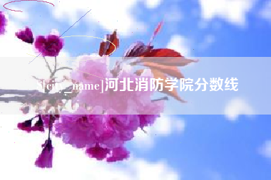 涿州河北消防学院分数线