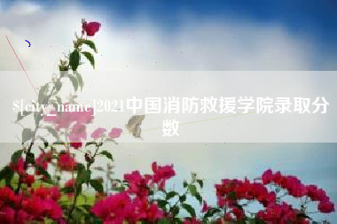 涿州2021中国消防救援学院录取分数