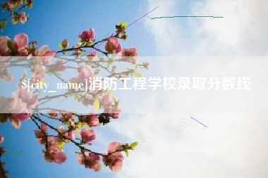 涿州消防工程学校录取分数线