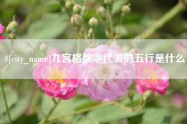 涿州九宫格数字代表的五行是什么
